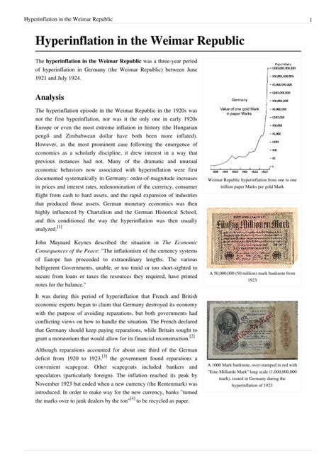 Pdf Hyperinflation In The Weimar Republic Pdf Filehyperinflation