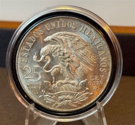 Mexico Olympiada Peso P L Gem Mexican Olympic Silver Coin Ebay