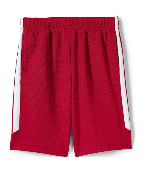 Lands End Boys School Uniform Mesh Athletic Gym Shorts Macys