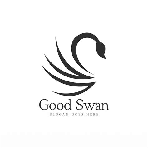 Premium Vector Swan Logo Design Template Swan Logo Concept