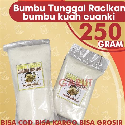 Jual Bumbu Tunggal Kuah Cuanki Gr By Gg Bisa Cod Grosir Kargo