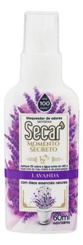 Odorizante Sanitário Spray Lavanda Secar Momento Secreto 60ml