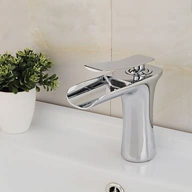 Modern Style Single Handle Single Hole Hot And Cold Water Bathroom Sink Faucet Silver Faucet