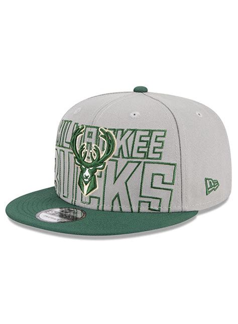 New Era Draft 2023 9Fifty Grey Milwaukee Bucks Snapback Hat | Bucks Pro ...