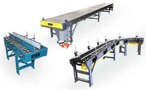 Belt Driven Live Roller Conveyor Electronic Components Nec Titan Industries Inc Plant