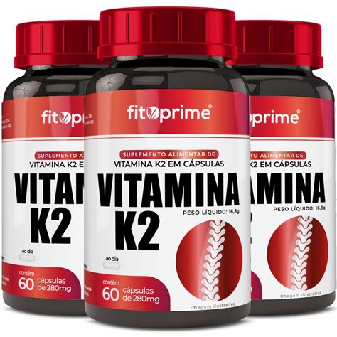 Kit Vitamina K Menaquinona Mcg C Psulas Fitoprime Submarino