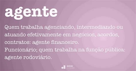 Agente O Que Significa