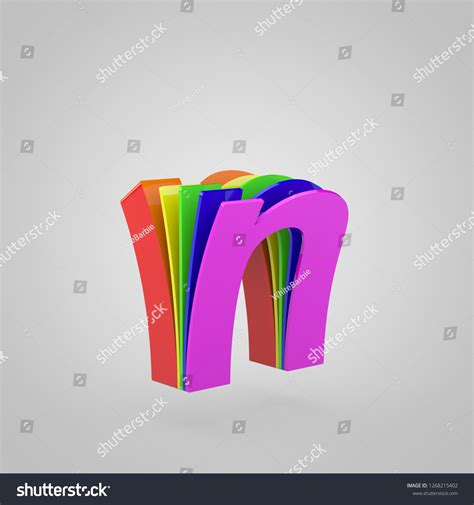 3d Letter N Lowercase 3d Render Stock Illustration 1268215402 ... 