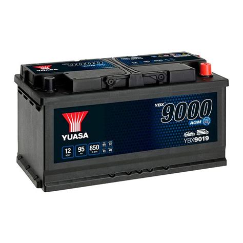 BATTERIE VOITURE YUASA START STOP AGM YBX9019 12V 95AH 850A