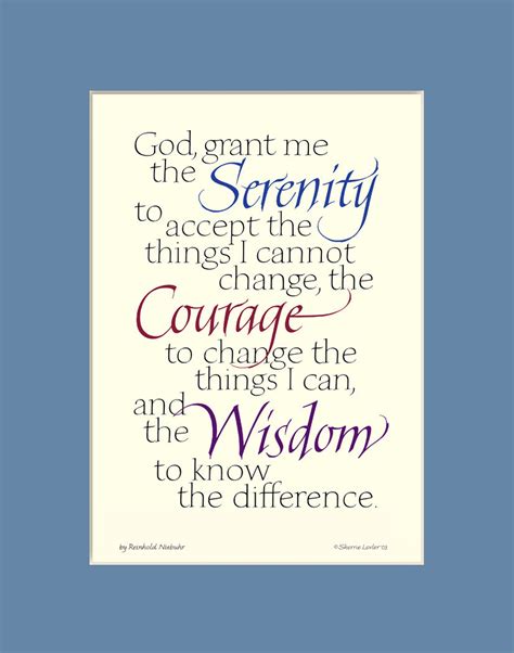 Serenity Prayer Printable