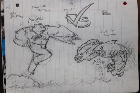 Bear With Shark Arms Vs Shark With Bear Arms By Mormonfury On Deviantart