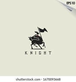 Knight Horse Logo Design Knight Horse Stock Vector (Royalty Free ...