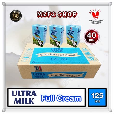 Jual Susu Ultra Uht 125ml 1 Dus Isi 40pcs Rasa Full Cream Coklat