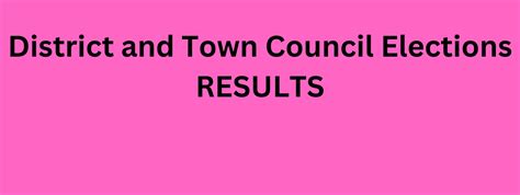 Town and Parish Council Elections - 2023 Results