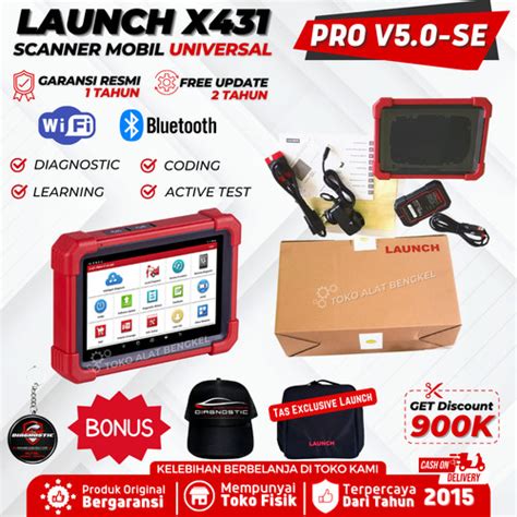 Jual Scanner Mobil Universal LAUNCH X431 PRO V5 Alat Scan Reset