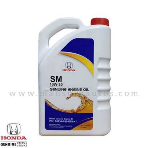 Genuine Honda Engine Oil 5w 30 SN 57 OFF