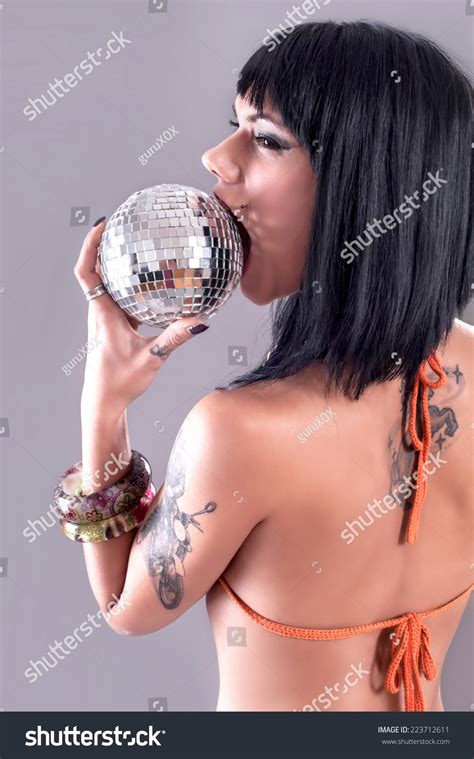 Bikini Sexy Model Sexy Brunette Colorful Stock Photo 223712611 Shutterstock