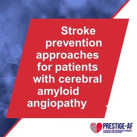 Stream episode Stroke prevention approaches for patients with cerebral ...