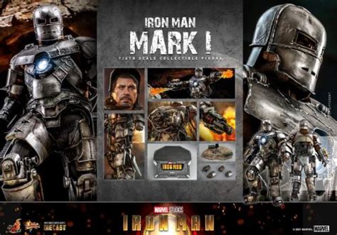Hot Toys Iron Man Mark I Figure Sixth Scale Marvel Limited Collectible Comic Concepts