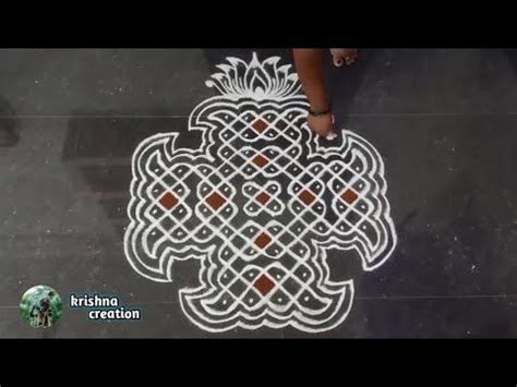 Easy Sikku Kolam Kambi Kolam Melikala Muggulu 10x4x4 Dot Neli