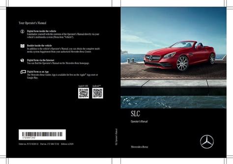 Mercedes Benz Slc Class Owners Manual Pdf Manual Directory