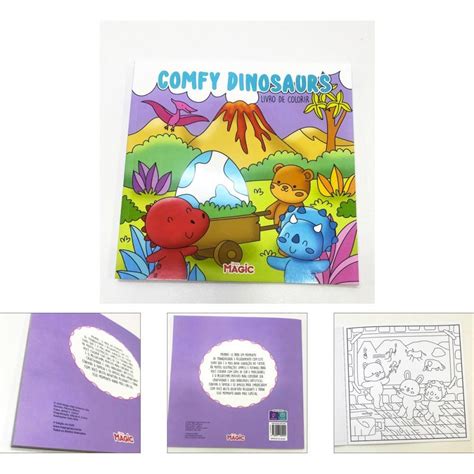 Livro de Colorir Bobbie Goods Comfy Dinosaurs - Criatividade e ...