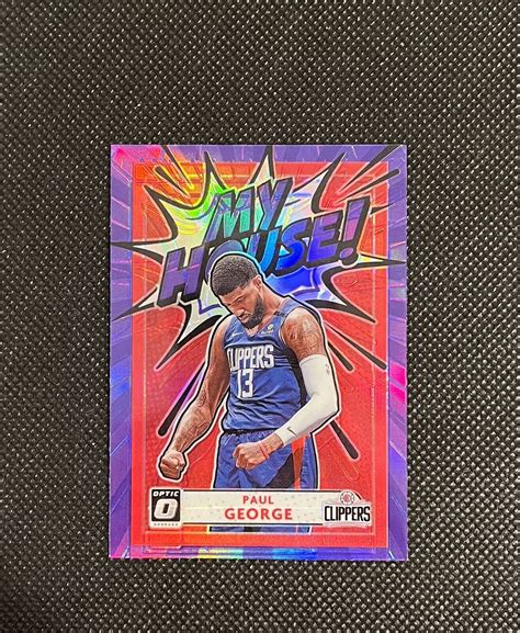 Panini Donruss Optic My House Purple Prizm Paul George Ebay