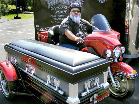 Harley Hearse Just The Thing For Biker Funerals