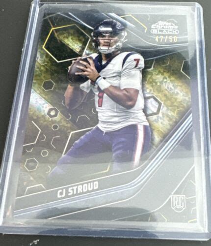 2023 Topps Composite Chrome Black Gold Refractor Cj Stroud Rc 50 120