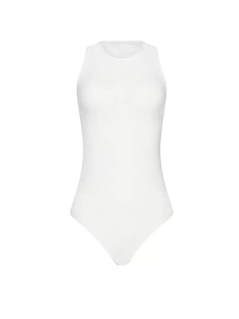 Wolford Body Grid Net White Weiss