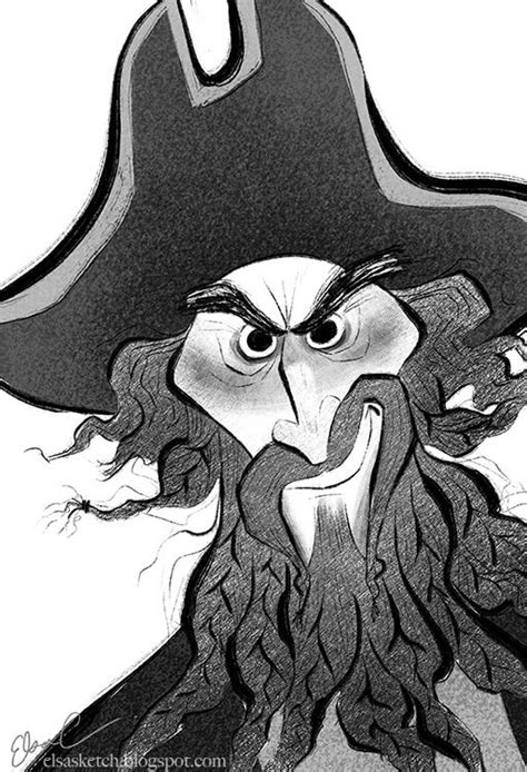 Blackbeard Character Design Animation Illustration Character Design