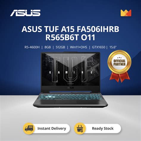 Jual ASUS TUF A15 FA506IHRB R565B6T O11 R5 8GB 512GB GTX1650 Win11