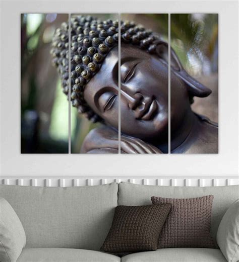 Buy Buddha Religious Multiple Frames Wall Panel By Inephos Online