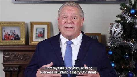 Premier Doug Ford Delivers Christmas Greetings Gta Weekly