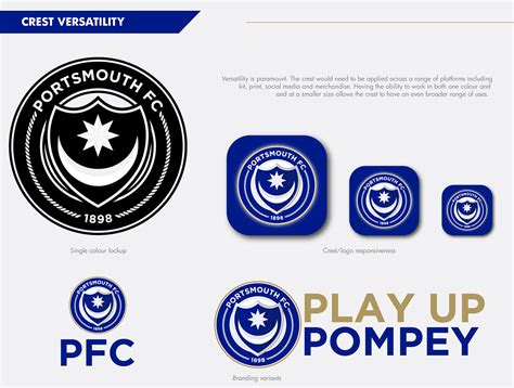 Portsmouth Fc Crest Redesign Concept Version 2 On Behance