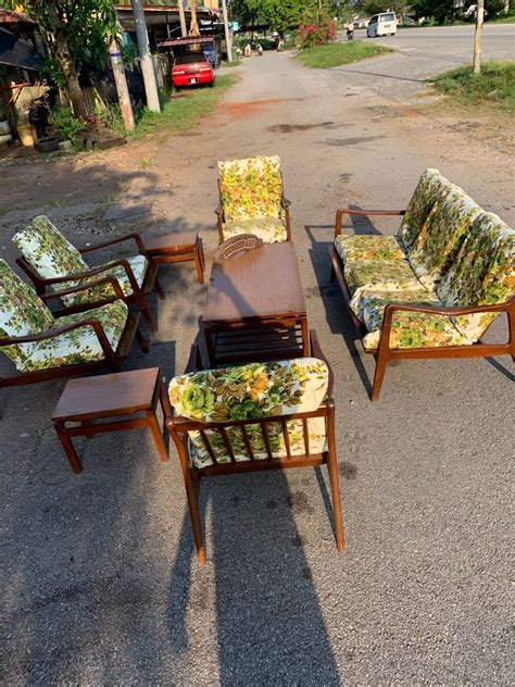 Set Kerusi Meja Vintage 70an Complete Set Furniture And Home Living