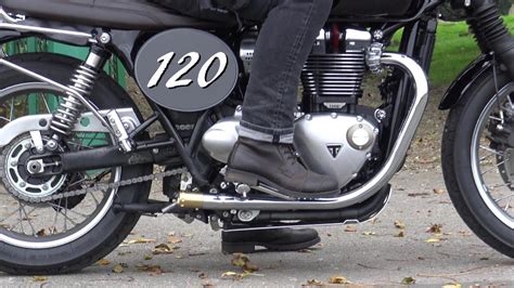 Triumph Bonneville T120 Custom Exhaust Tips And Race Plates From British