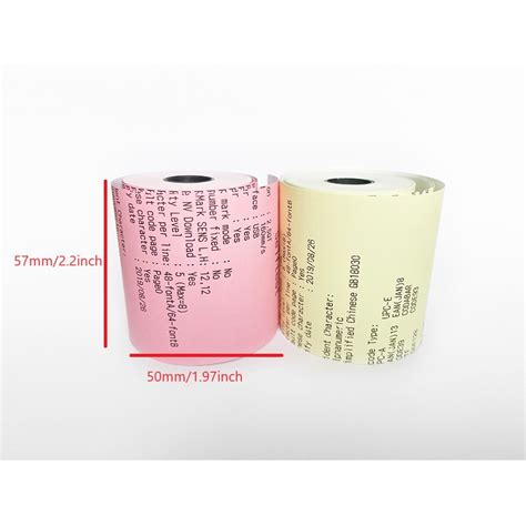 Color Thermal Paper 57x50mm Receipt Paper Receipt Paper Bill Paper Use With Thermal Receipt