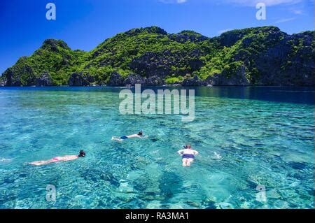 Snorkeling Bacuit Archipelago Palawan Philippines Stock Photo - Alamy