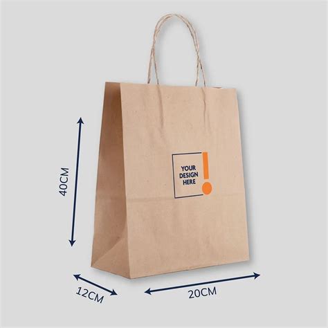 Printed Brown Shopping Paper Bag Capacity Kg At Rs Piece In