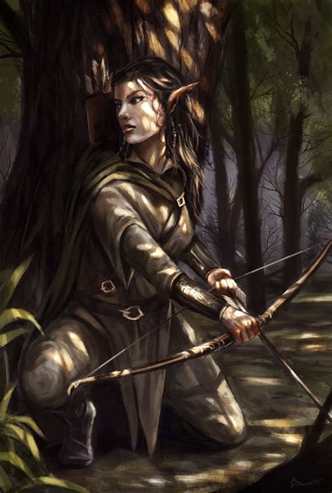 Image Result For Wood Elf Druid Female Wood Elf Character Portraits