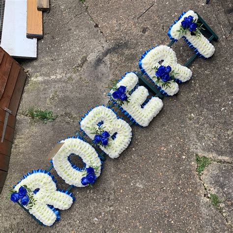 White Names Funeral Flowers Flower Wreath Hanukkah Wreath Tribute