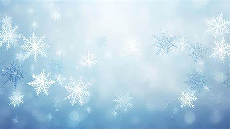 Premium AI Image | beautiful white snowflakes scattered over the background