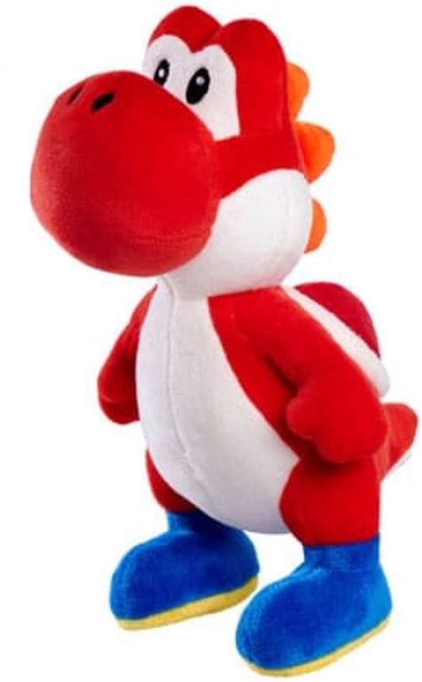 Yoshi Rood Super Mario Pluche Knuffel 24 Cm Nintendo Mario Bros