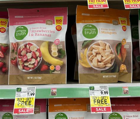 Simple Truth Freeze Dried Fruit Are B1G1 FREE At Kroger Kroger Krazy