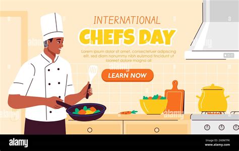 International Chefs Day Vector Poster Stock Vector Image And Art Alamy