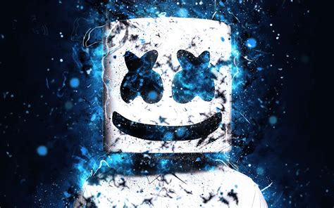 Marshmello Neon Wallpapers Wallpaper Cave