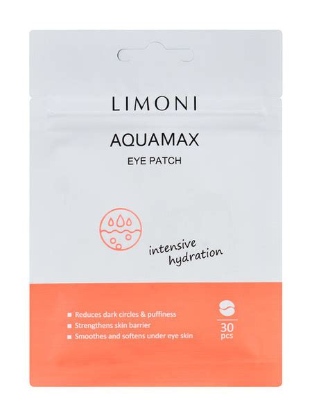 LIMONI Патчи для век Aqumax Eye Patch увлажняющие 30 шт купить с