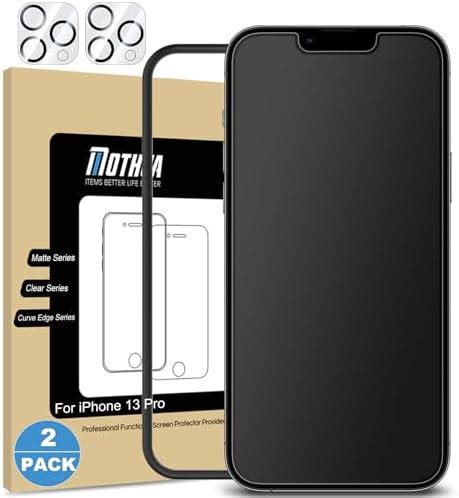 Mothca 2 Pack Matte Glass Screen Protector For IPhone 13 Pro 6 1 Inch