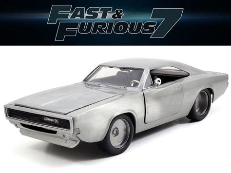 Jada Fast And Furious 7 Doms 1970 Dodge Charger Rt 124 Bare Metal Bt